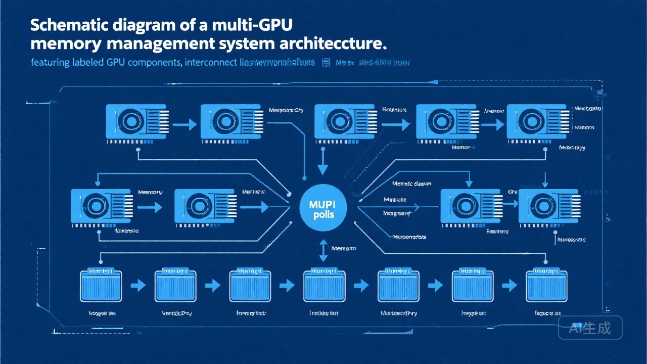 多GPU内存管理系统架构图