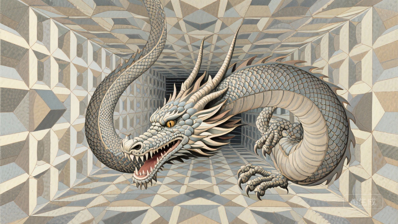 埃舍尔的龙版画作品