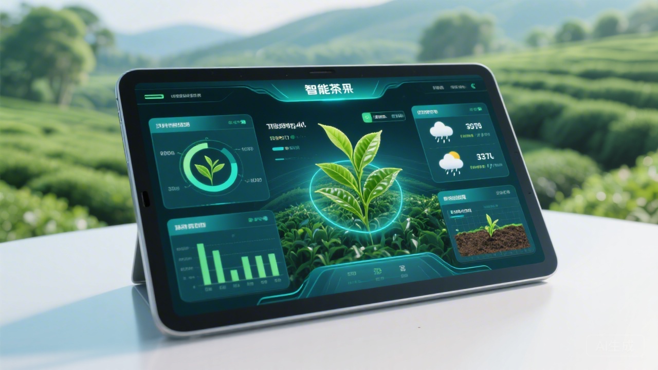 智慧茶园数字化展示界面