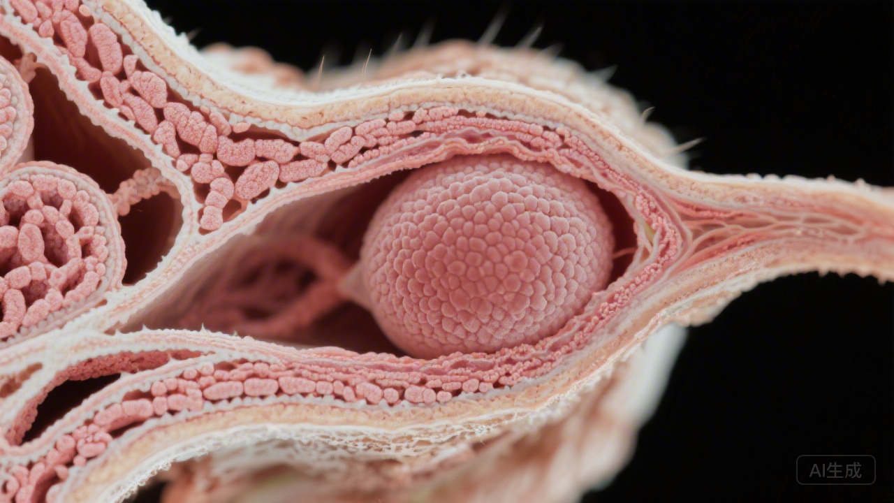 实验室小鼠卵巢组织显微图像