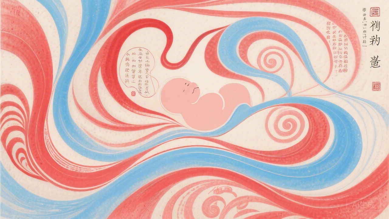 中医诊疗反复妊娠丢失的抽象艺术表现