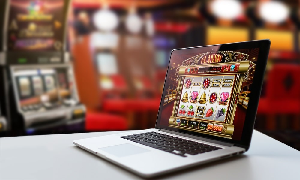 Online Casino Interface on Laptop