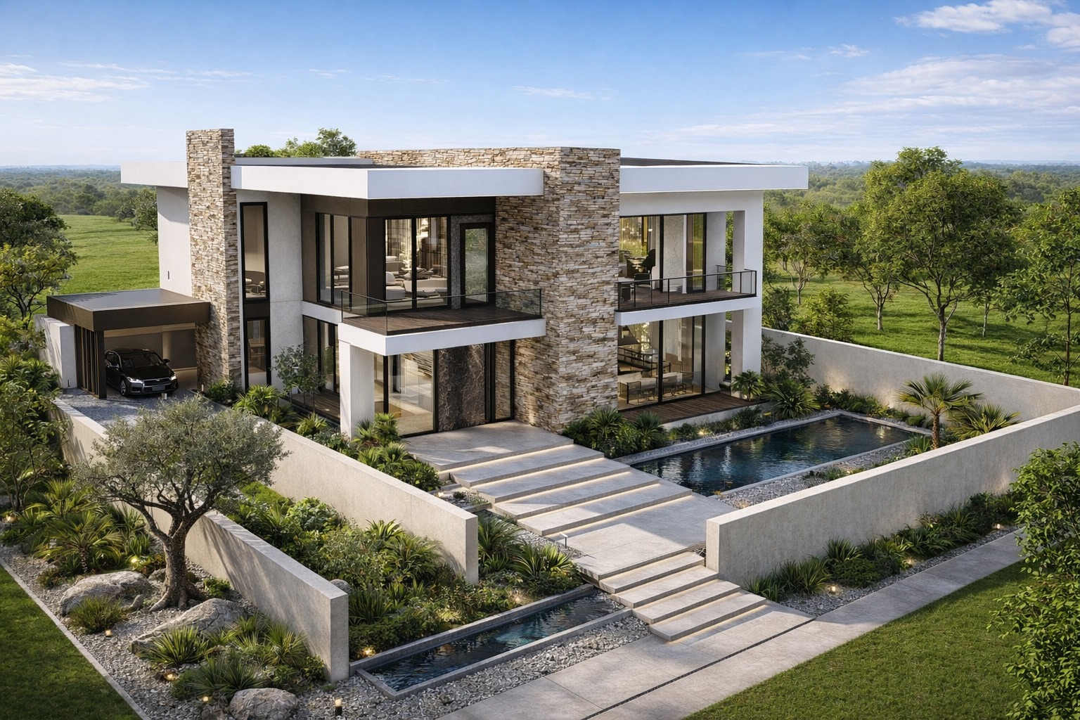 Modern Kenyan house exterior