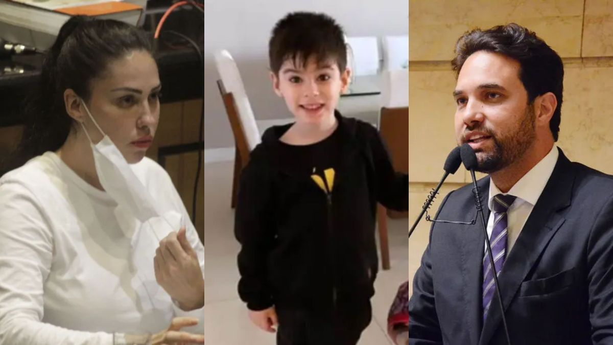 Montagem com Monique Medeiros, Henry Borel e Dr. Jairinho - principais personagens do caso