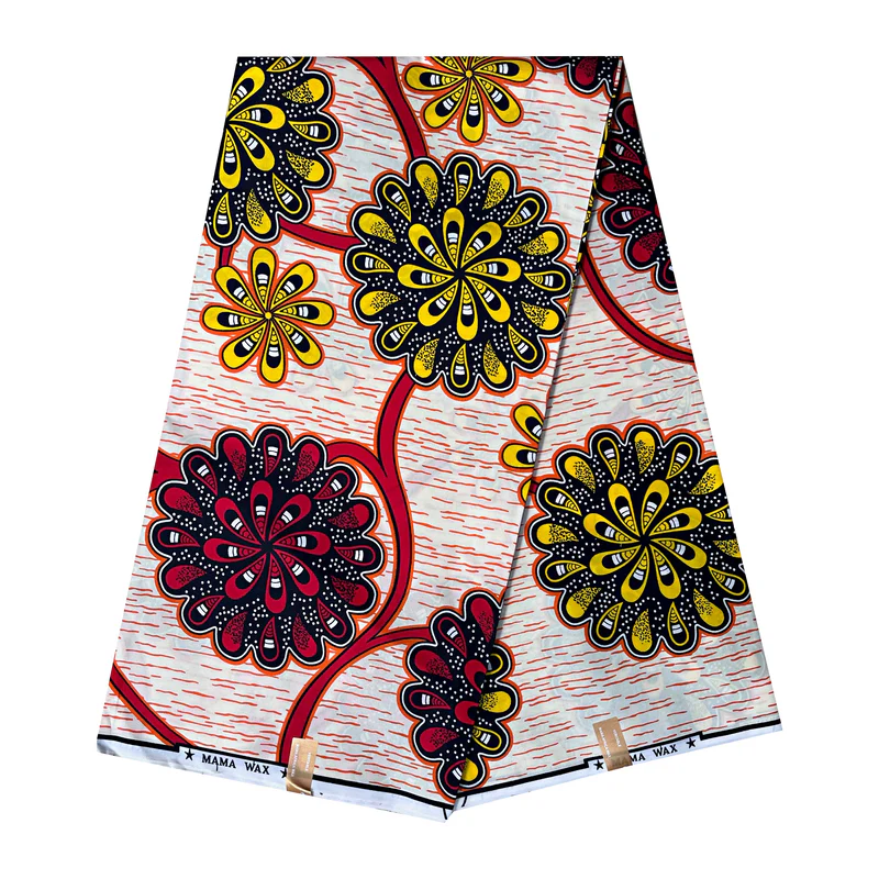 African wax print Ankara fabric pattern