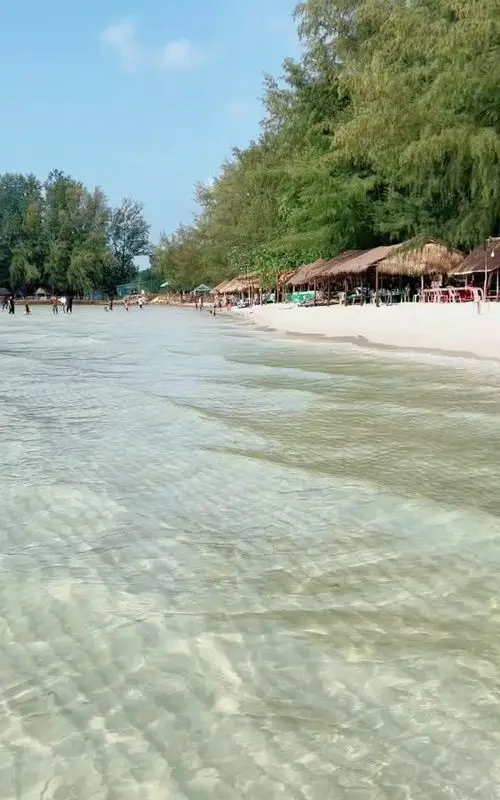 Ochheuteal Beach in Sihanoukville, Cambodia