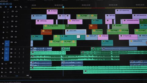 多轨道时间线剪辑