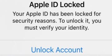 iPhone 显示 Apple ID 出于安全原因被锁定警告弹窗