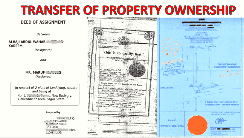 Transfer of Property Ownership