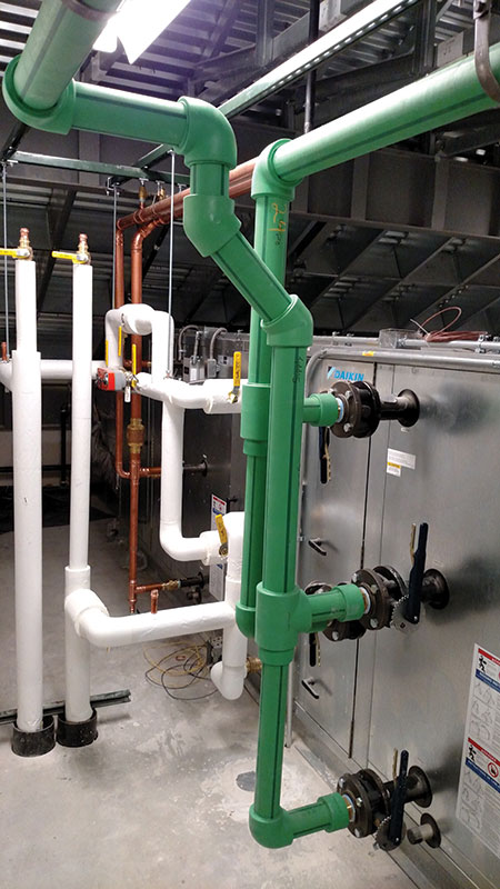 Instalación real Aquatherm Green Pipe