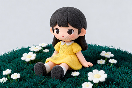 草地少女