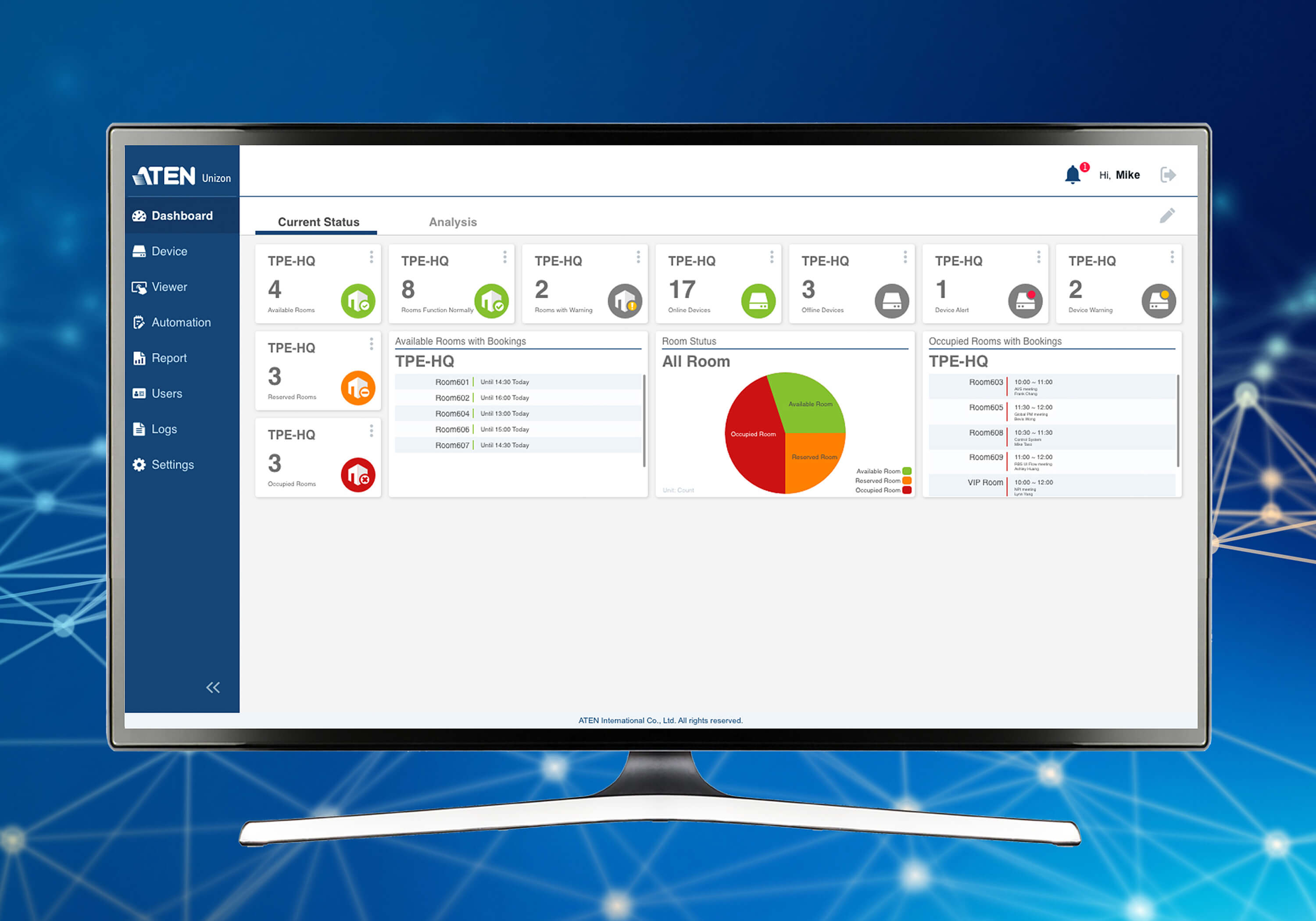 İş insanları ağı platformu arayüzü