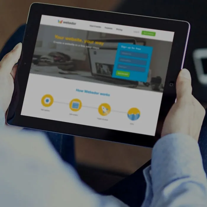 Webador free AI website builder