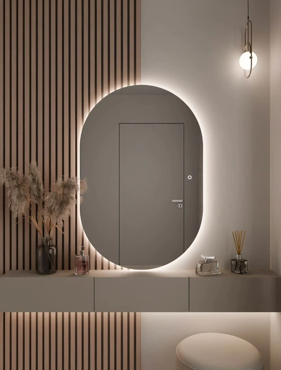 Зеркало 250×100 без подсветки большое