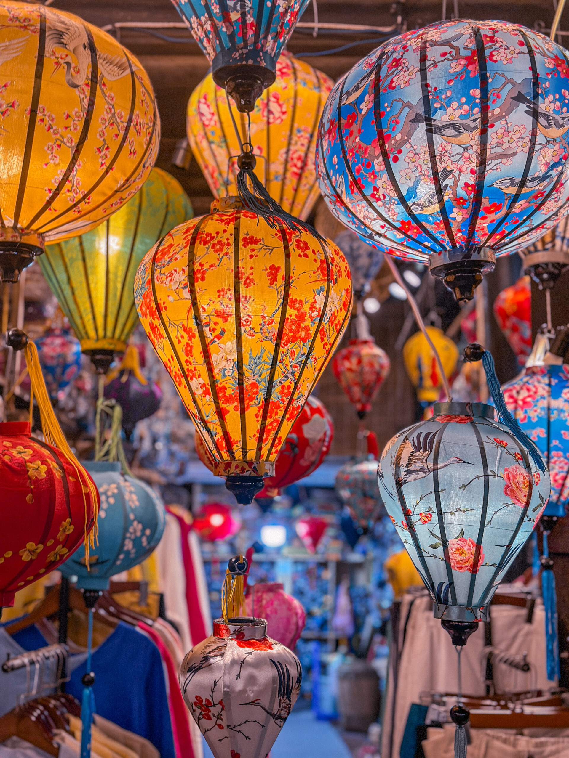 Ancient town of Hoi An, Vietnam with colorful lanterns