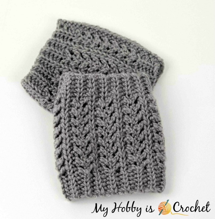 Chic Aran Boot Cuffs/ Toppers - Free Crochet Pattern