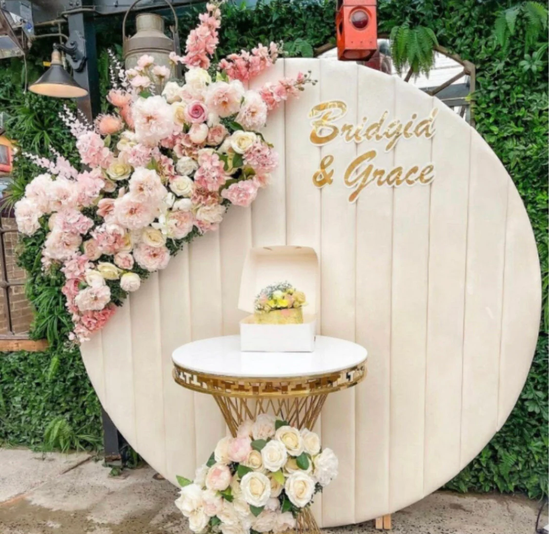 Round Floral Backdrop