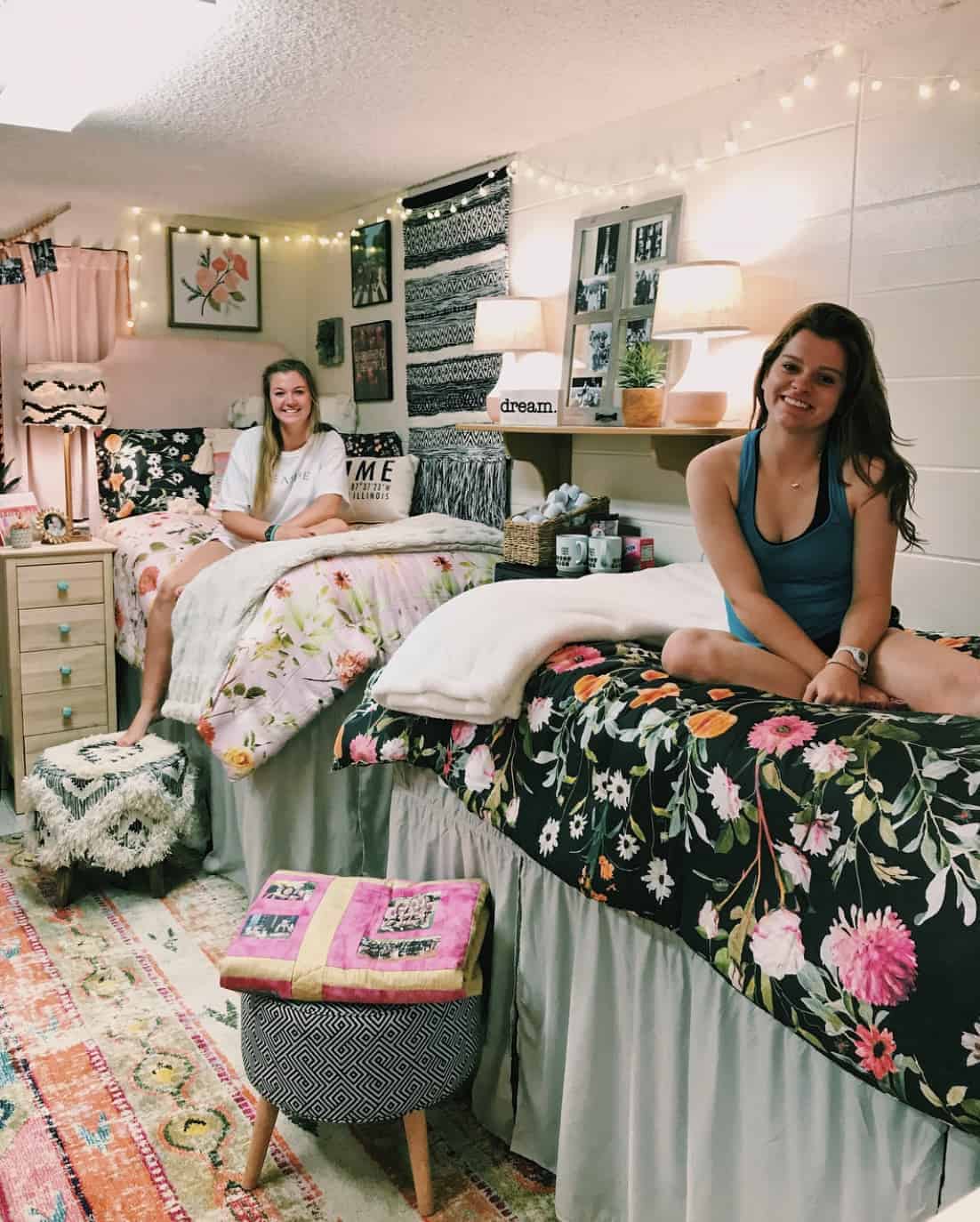 Boho Floral Dorm