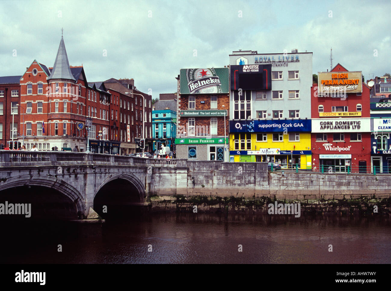 Cork colorful buildings River Lee