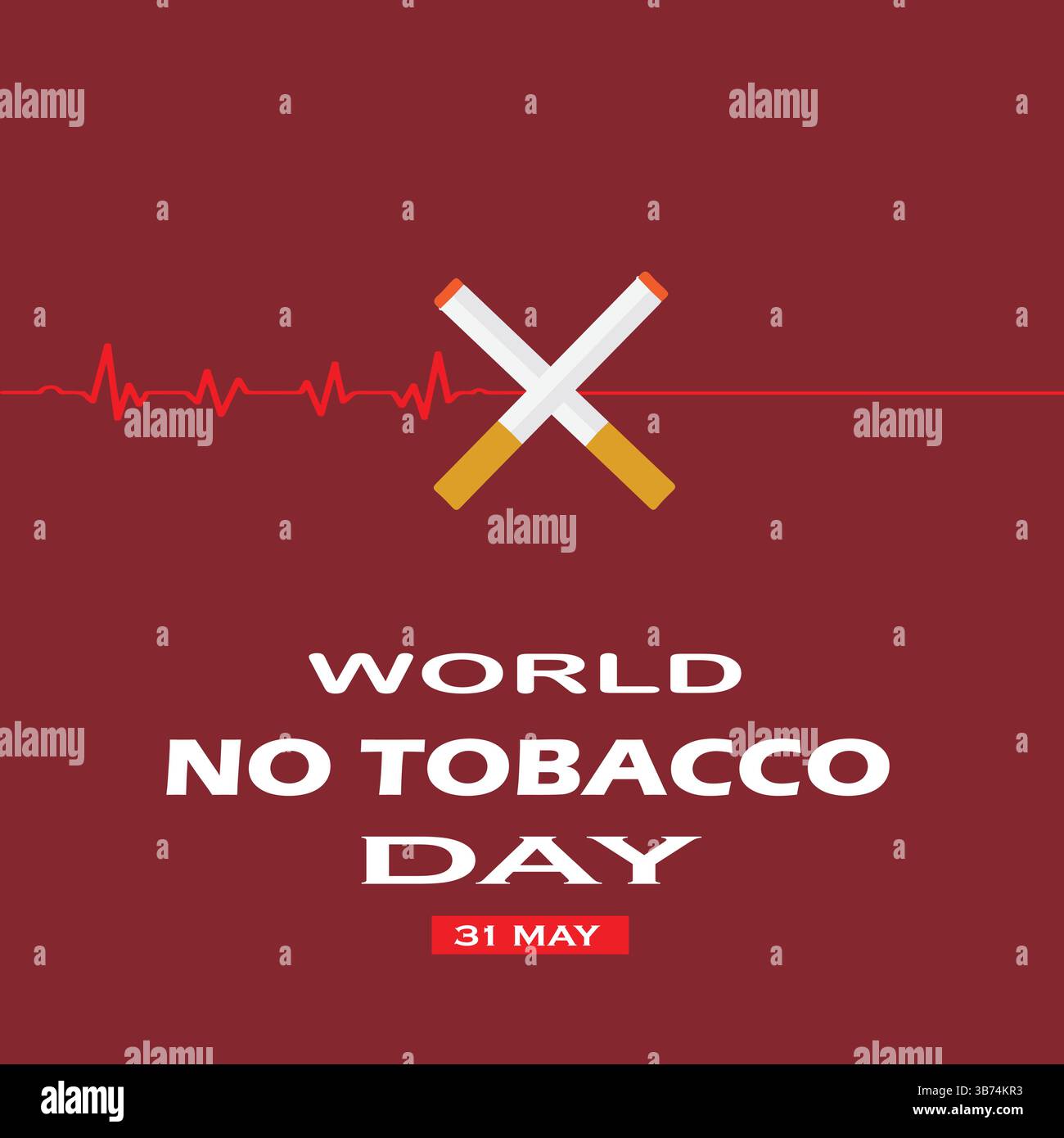World No Tobacco Day 2026 Awareness Poster - Stop Smoking Campaign
