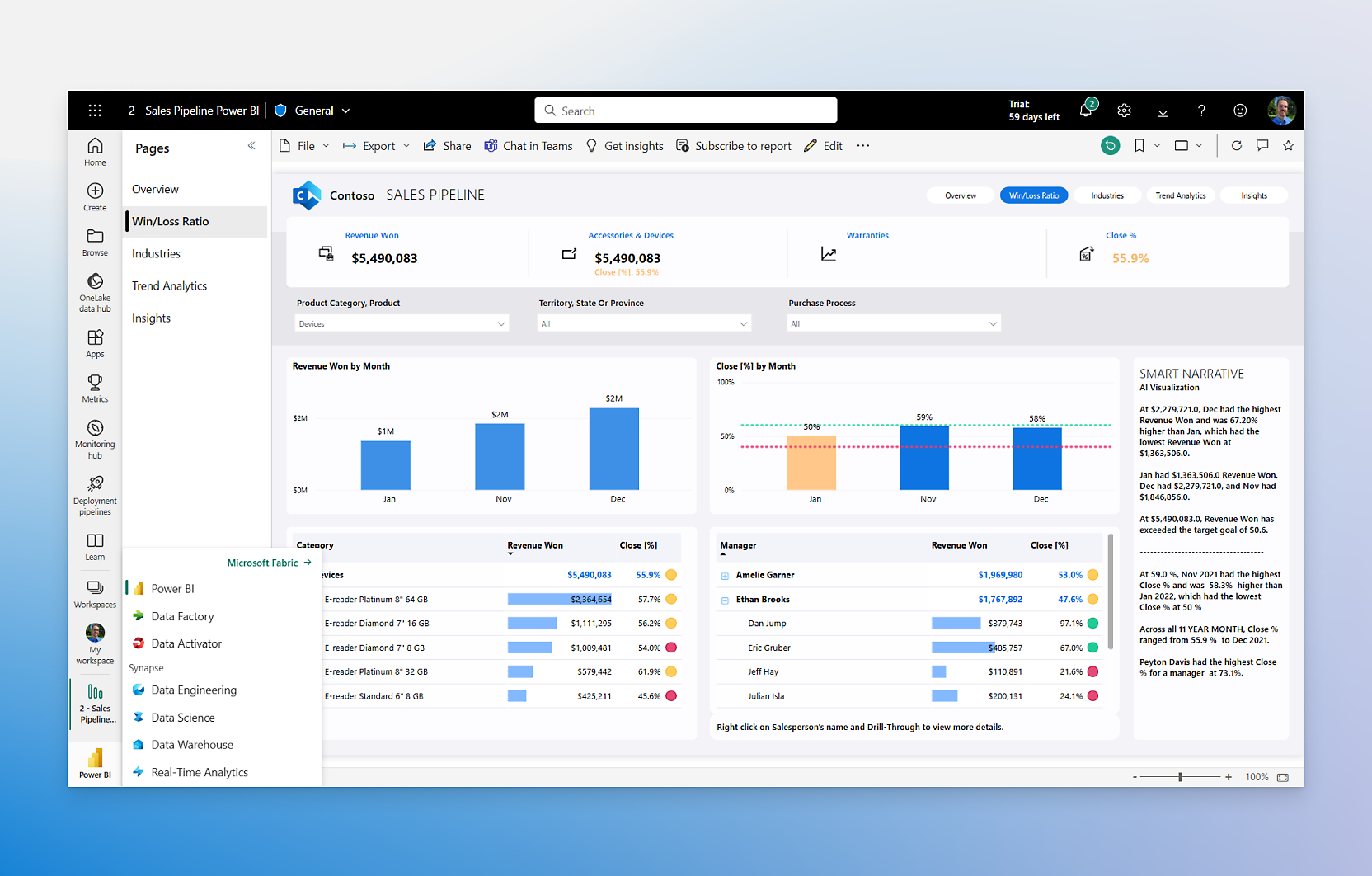 Interface Power BI