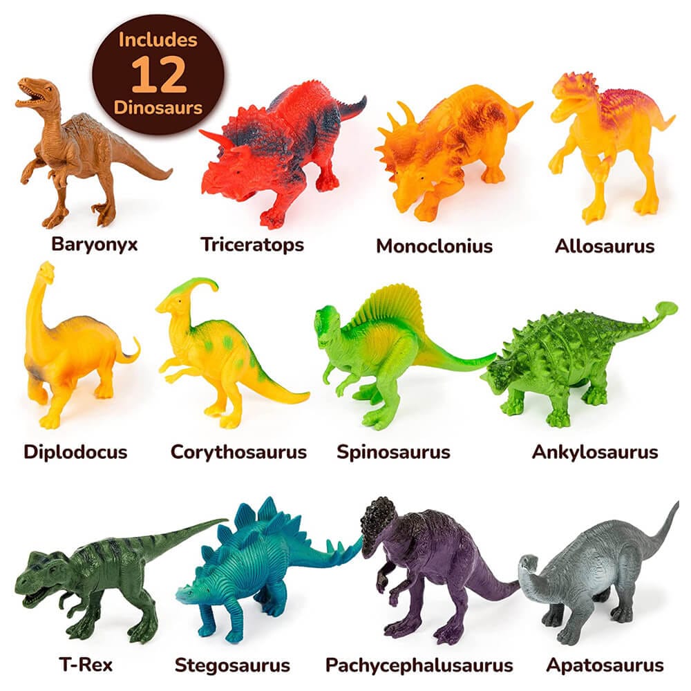 Bulk 3in Dinosaur Jurassic Figurines By the Pound