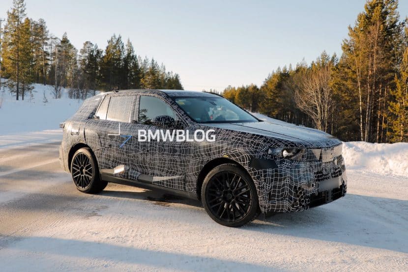 2027 BMW X5 G78 long wheelbase prototype spy shots winter testing
