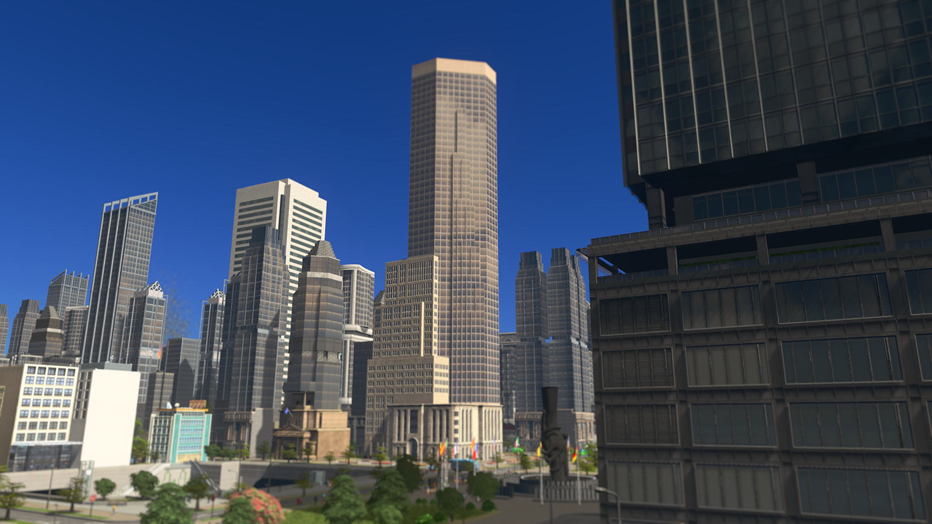 城市天际线金融区