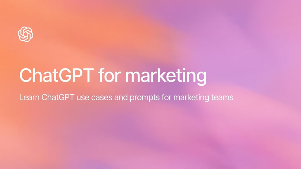 ChatGPT for Marketing Training