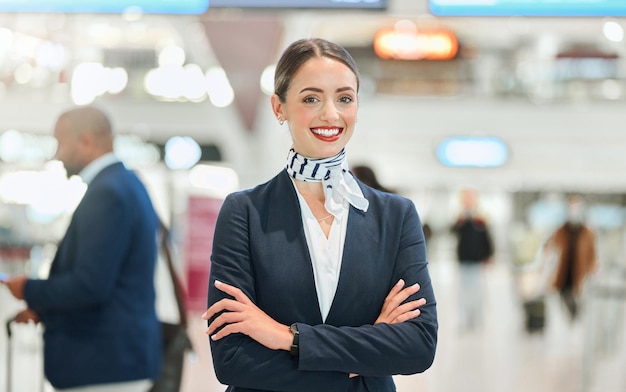 Professional airport customer service agent ready to assist with United Airlines reservations