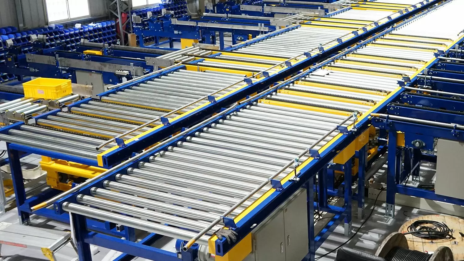 Geluidsarme rollerbaan voor warehouse omgeving
