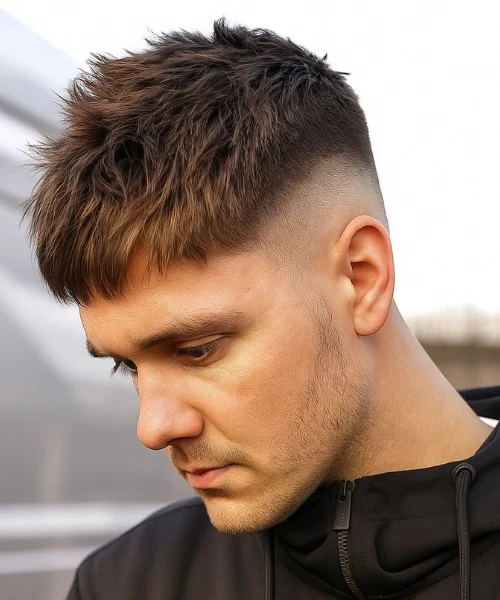 Corte moderno texturizado