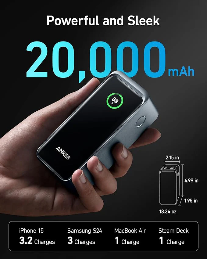 Anker Prime 20K Handheld Design