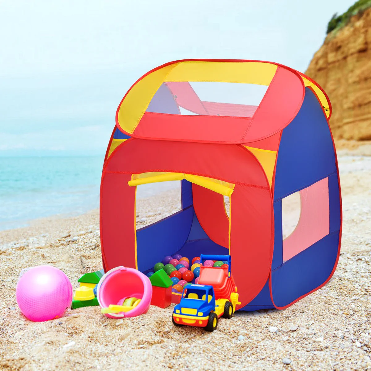 Unicorn Kids Play Tent House with LED Lights