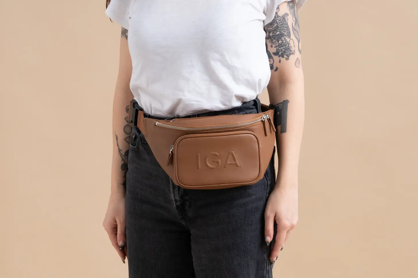 Leather Belt Bag Fanny Pack