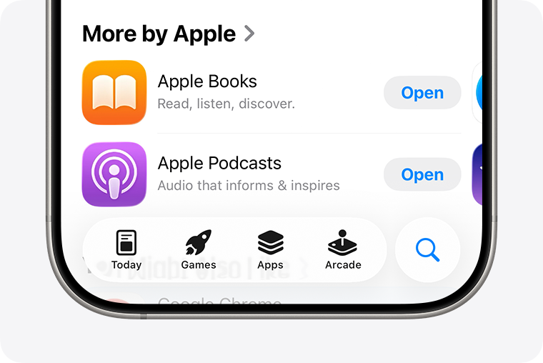 App Store底部Today标签导航栏