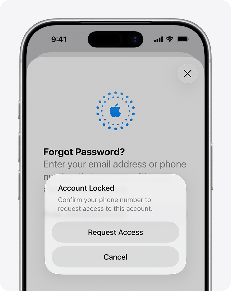 Apple账户被锁定安全警告画面