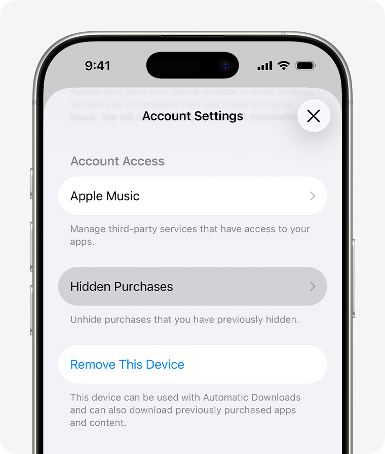 iPhone App Store 已购项目页面显示应用列表