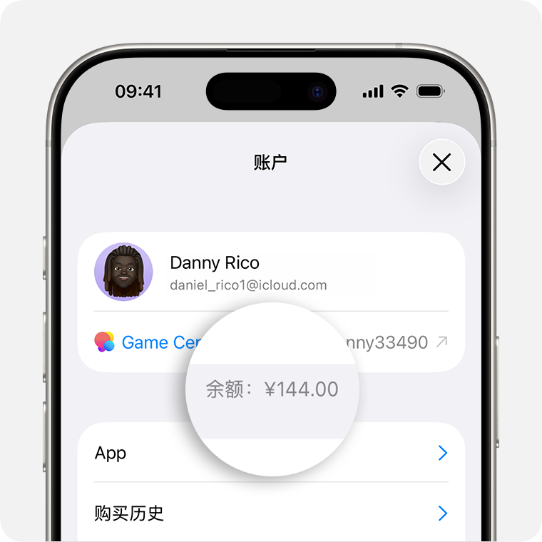 Apple账户余额查询页面