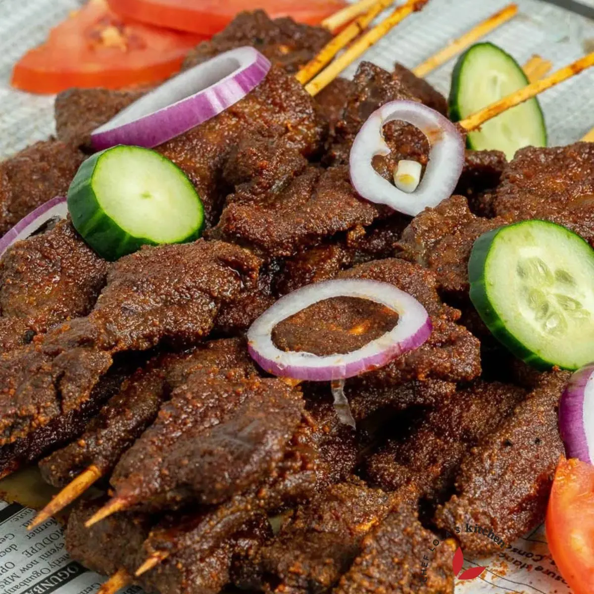 Peppered beef made with assorted beef, scotch bonnet, onions, ginger, garlic, seasoning cubes and vegetable oil - RoyalRoom Restaurant Lagos