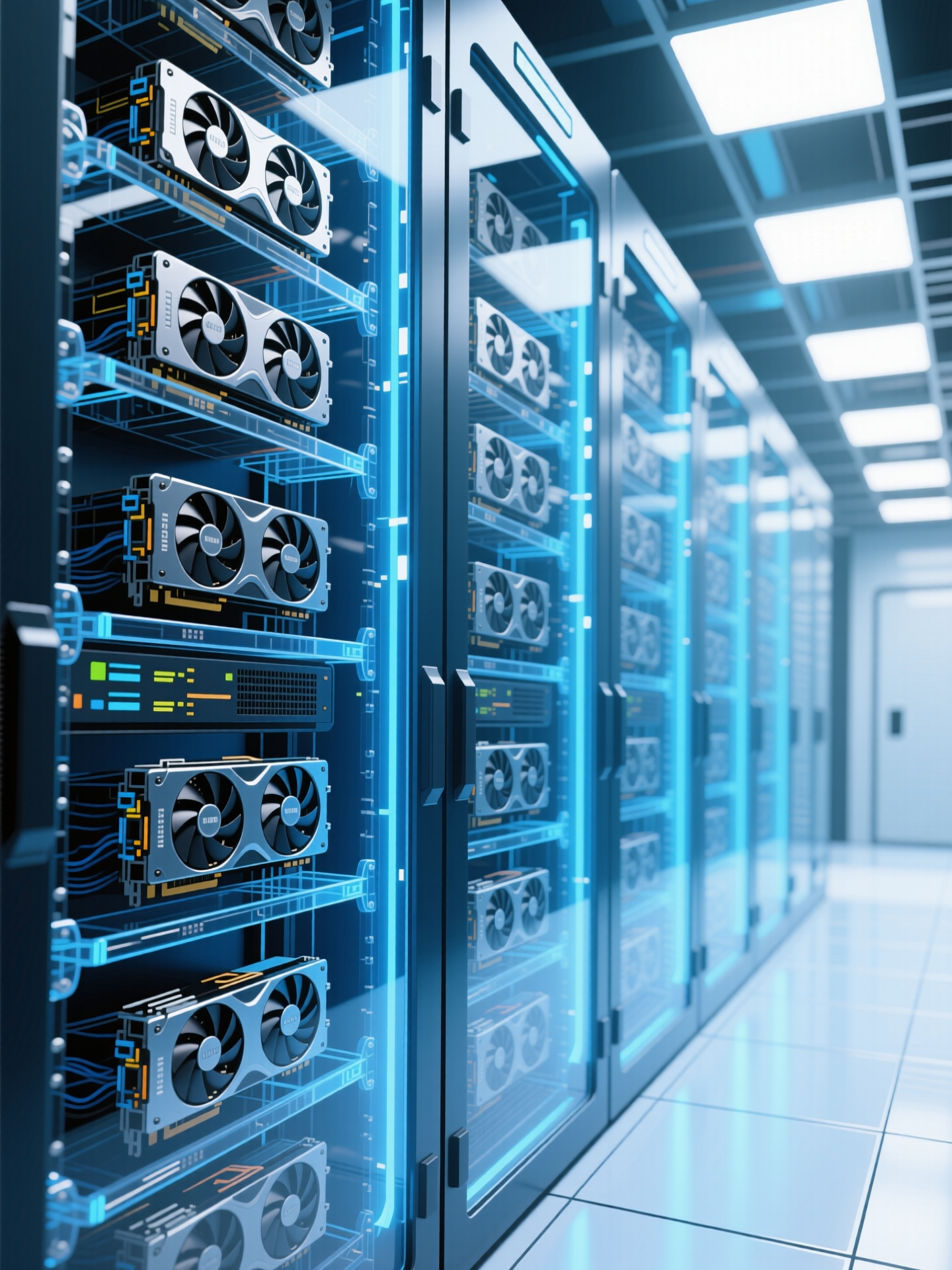 Серверная ферма с процессорами NVIDIA