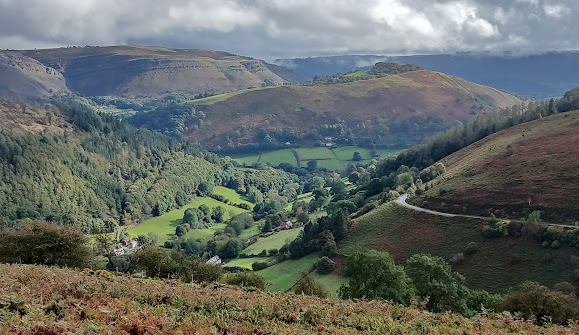 Rolling hills of Denbighshire countryside