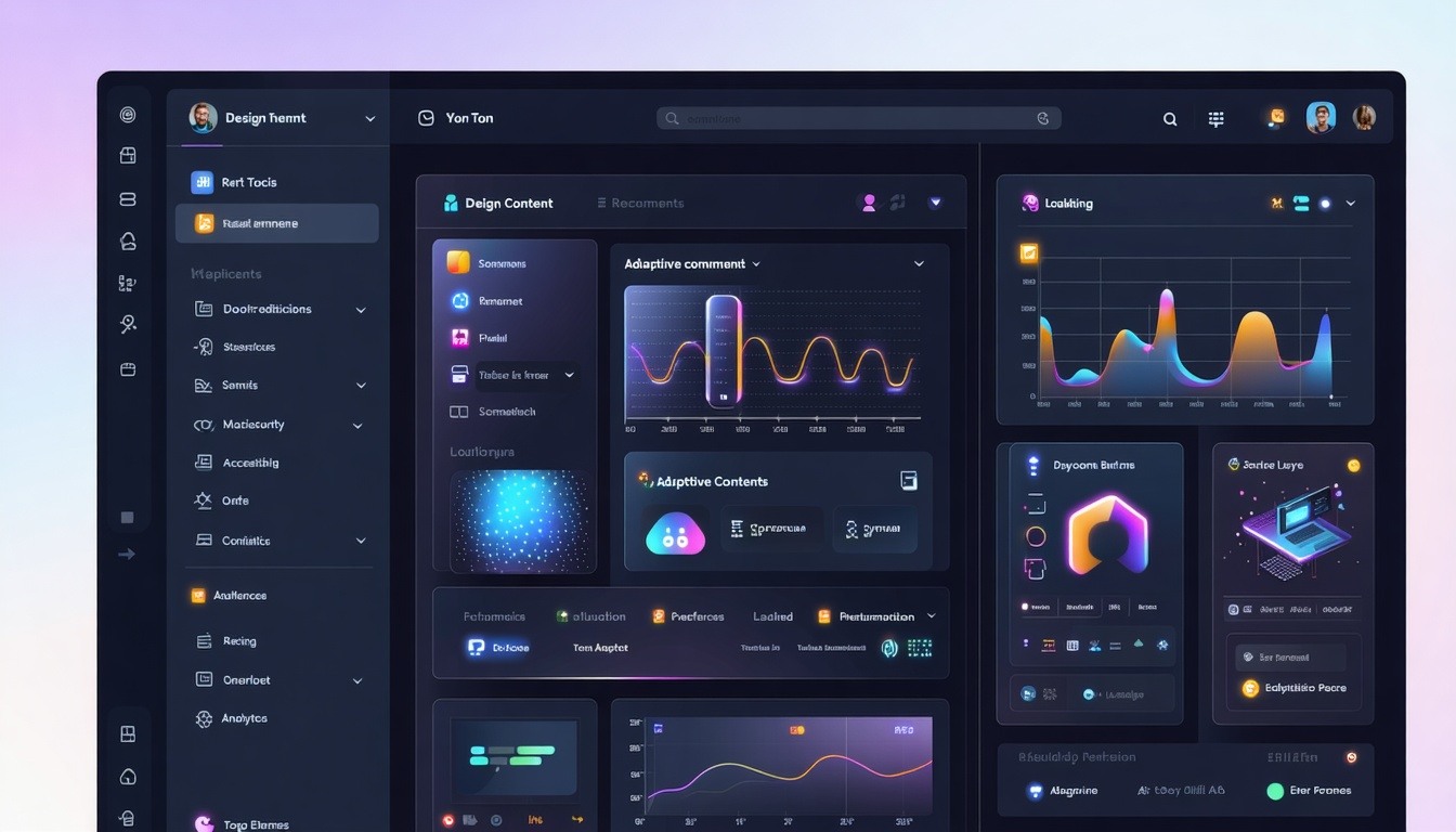 Adaptive SaaS dashboard with AI-driven interface components