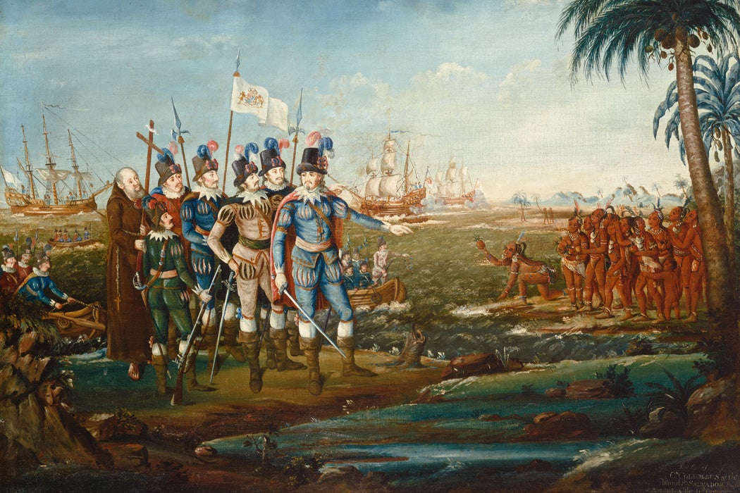 Artistic representation of Columbian Exchange
