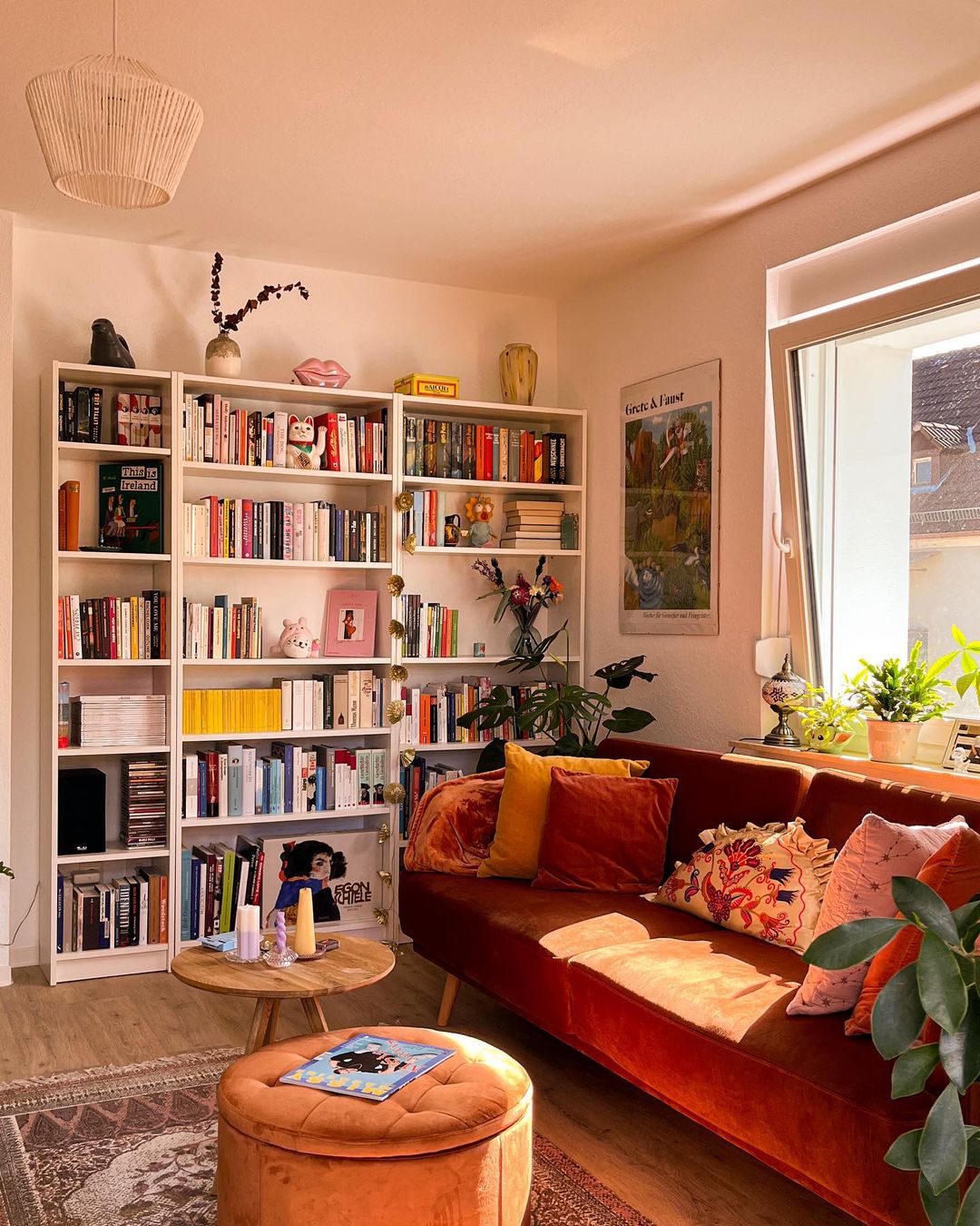 Cozy Bookshelf Living Room