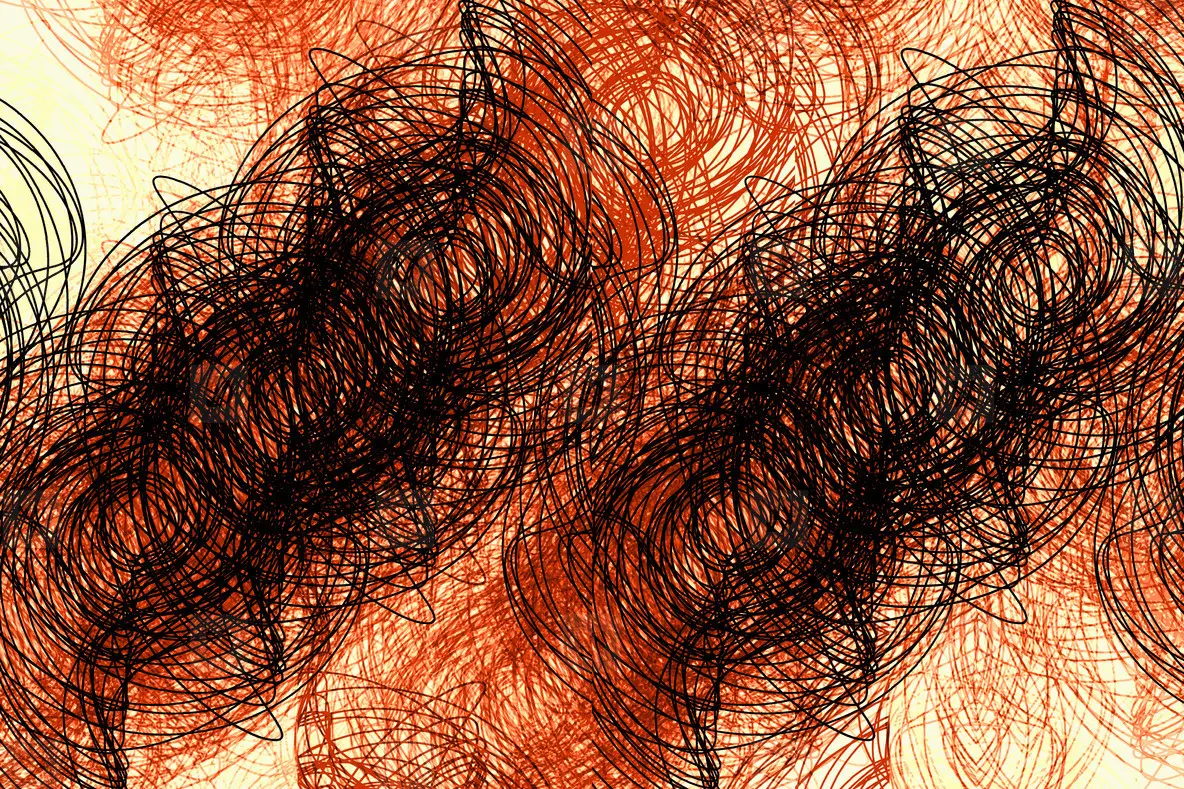 Abstract resonance pattern visual
