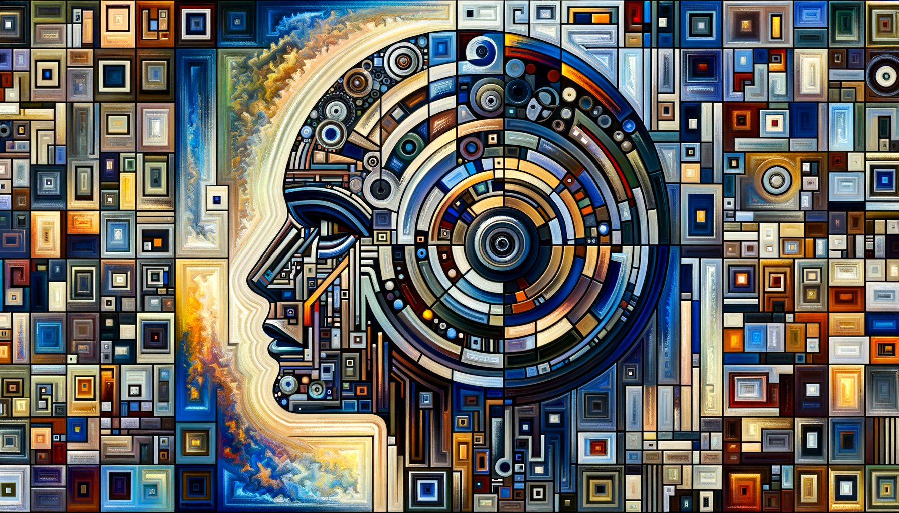 Abstract pattern representing AI and ethics