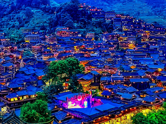 西江千户苗寨夜景