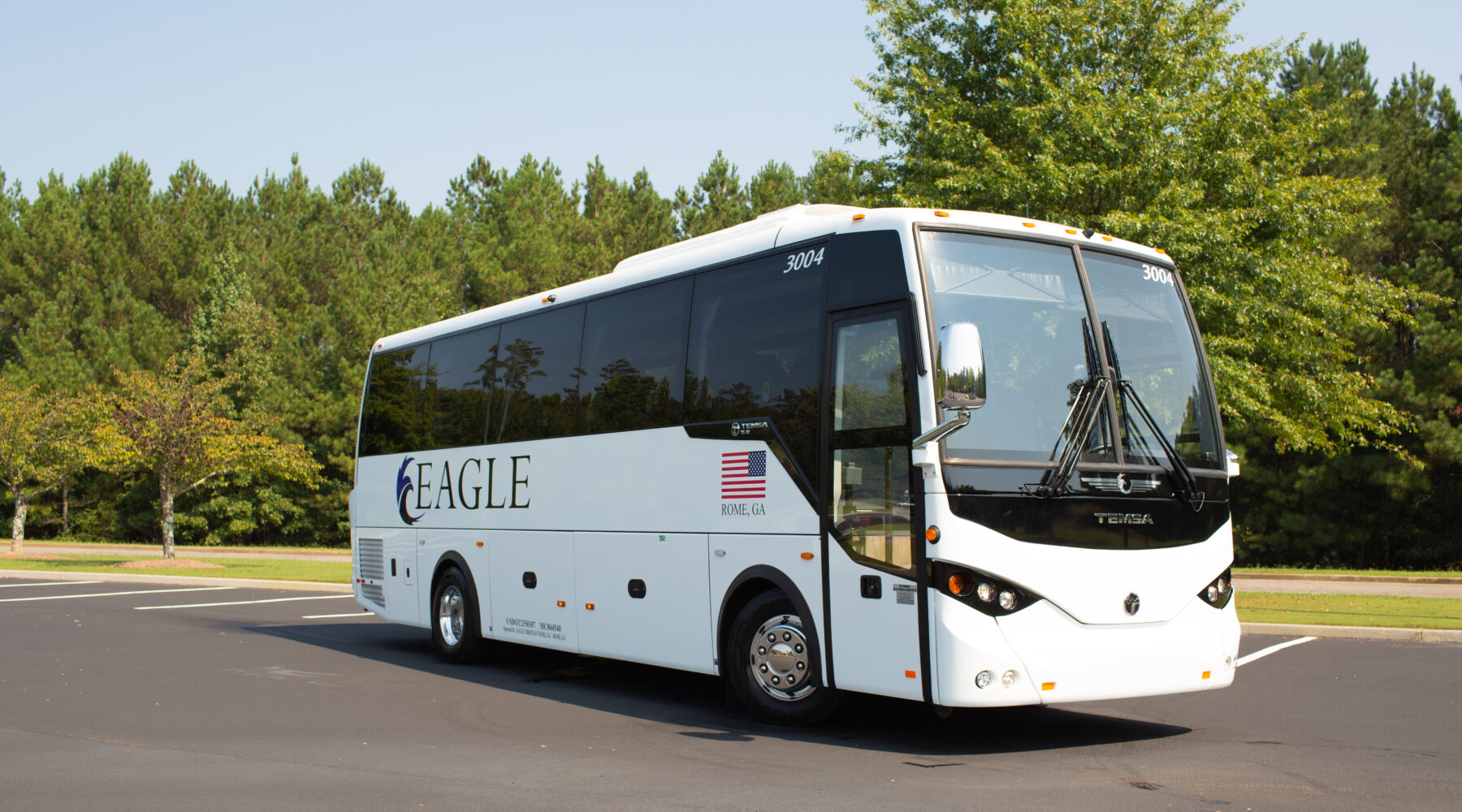 Coach bus large group transfer