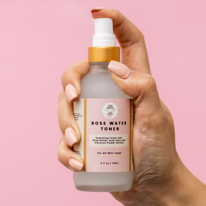 EcoRoots Rose Water Toner Hydrating Spray 4oz